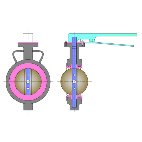 RUBBER LINED BUTTERFLY VALVE 8